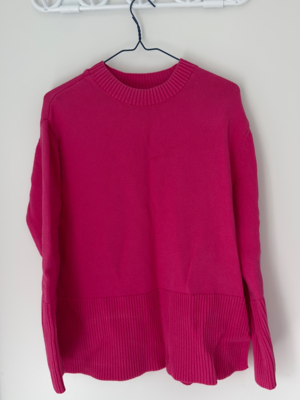 GAP Women's Bright Pink Crewneck Sweater
